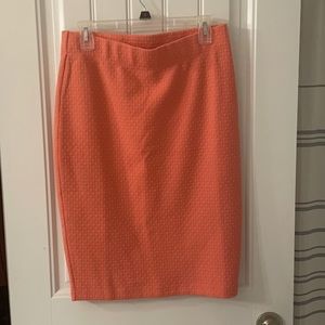 Banana Republic coral pencil skirt